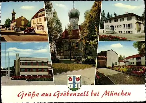Ak Gröbenzell Oberbayern, Ortsansichten