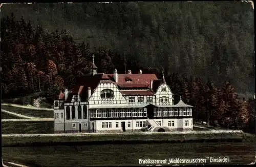 Ak Einsiedel Chemnitz in Sachsen, Etablissement Waldesrauschen