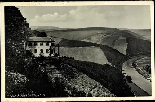 Ak Kastel Staadt in Rheinland Pfalz, Blick auf die Klause, Saartal