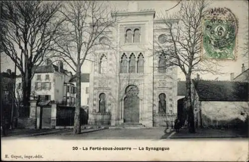 Judaika Ak La Ferte sous Jouarre Seine et Marne, Synagoge