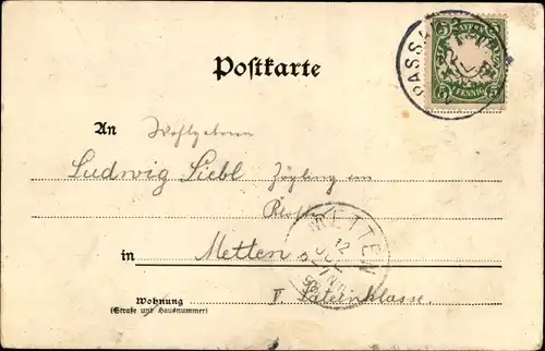 Ak Passau in Niederbayern, Vollendung der beiden Domtürme 1898, Bischof Dr. Michael Rampf