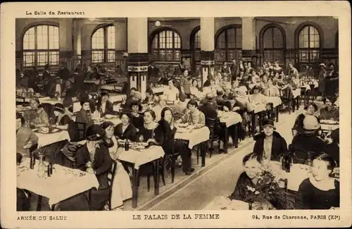 Ak Paris XI. Arrondissement Popincourt, Le Palais de la Femme, 94, Rue de Charonne