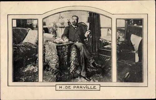 Passepartout Ak Schriftsteller Henri de Parville, Les Annales Politiques et Literaires