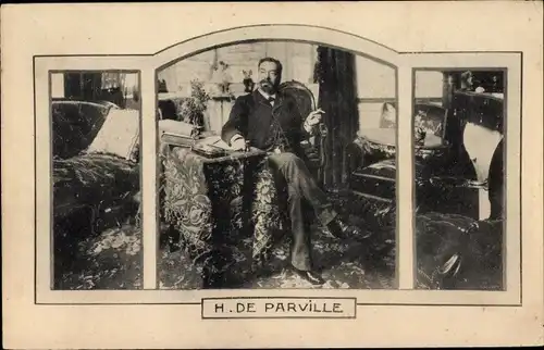 Ak Henri de Parville, Schriftsteller, Portrait