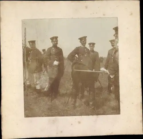 Foto Pionier Kommando Dresden, Deutsche Soldaten in Uniform, Volksbelustigung, Seeger, v. Loeben