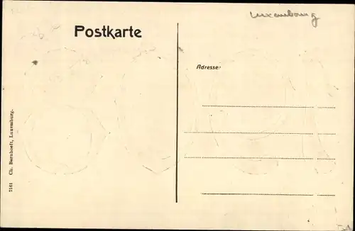 Präge Passepartout Ak Großherzog v. Luxemburg, Großherzogin, Erbprinzessin, Hilda, Charlotte, Sophie