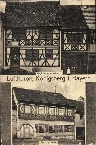 Ak Königsberg in Bayern Unterfranken, Regiomontanushaus, Patrizierhaus