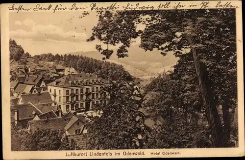 Ak Lindenfels im Odenwald, Hotel Odenwald