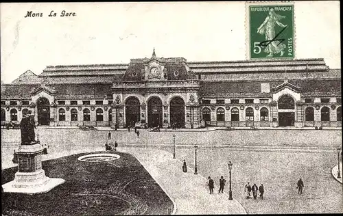 Ak Mons Wallonien Hennegau, La Gare