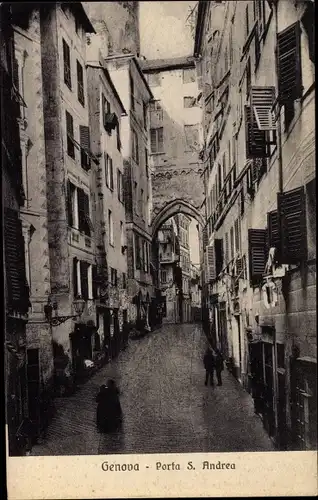 Ak Genova Genua Liguria, Porta S. Andrea