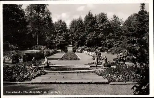 Ak Remscheid im Bergischen Land, Staudengarten im Stadtpark