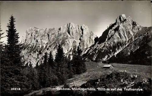 Ak Gesäuse Steiermark, Mödlingerhütte, Trefneralpe