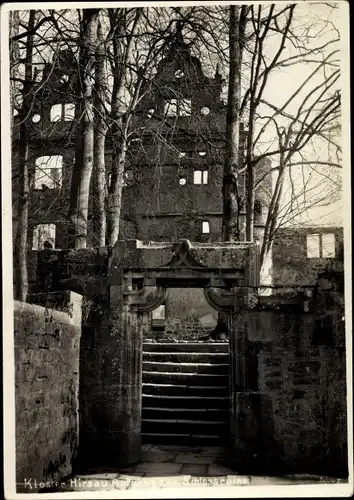 Ak Hirsau Calw im Schwarzwald, Aufgang zur Schlossruine, Kloster