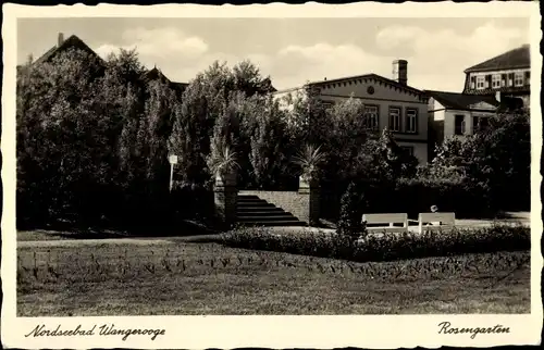 Ak Nordseebad Wangerooge in Ostfriesland, Rosengarten