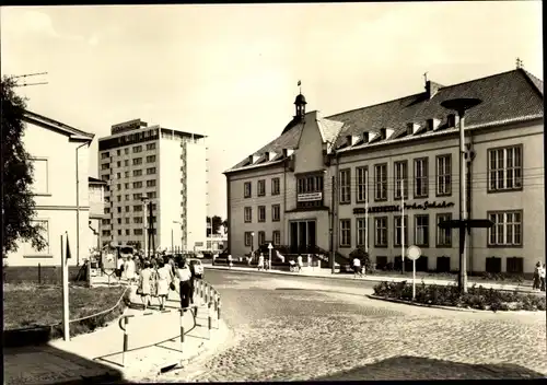 Ak Sassnitz auf Rügen, Rügen Hotel, Seemannsheim John Schehr