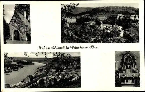 Ak Schönstatt Vallendar am Rhein, Teilansichten, Altar