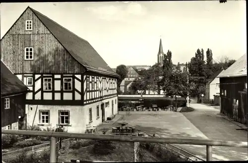 Ak Dorfchemnitz (Kreis Stollberg) Zwönitz im Erzgebirge, Dorfmuseum Knochenstampfe