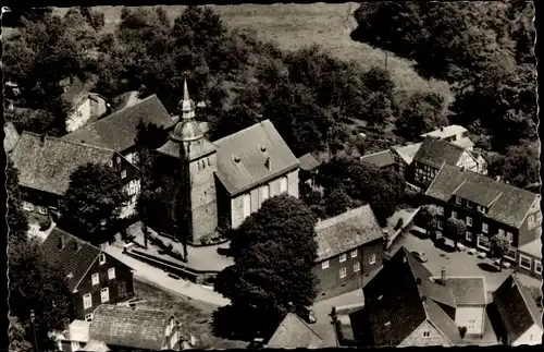 Ak Dhünn Wermelskirchen, Dorf mit Kirche, Gasthof
