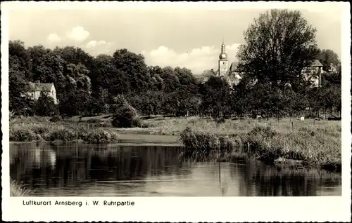 Ak Arnsberg im Sauerland Westfalen, Ruhrpartie