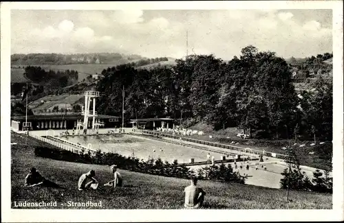 Ak Lüdenscheid im Märkischen Kreis, Partie im Strandbad