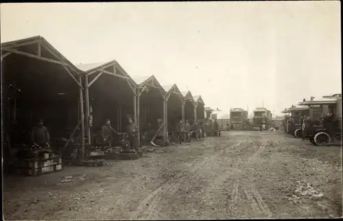Foto Ak Französische Soldaten im Lager