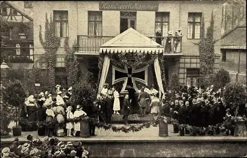 Ak Nürnberg in Mittelfranken, Nagelung des Eisernen Kreuzes, Einweihungsfeier 11.07.1915