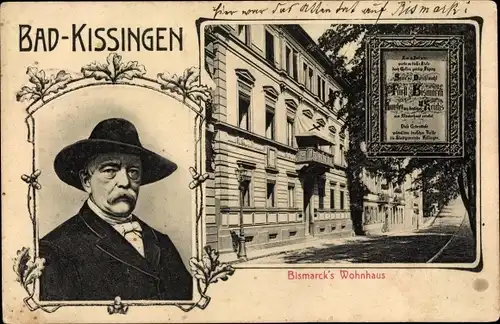 Ak Bad Kissingen Unterfranken Bayern, Bismarcks Wohnhaus