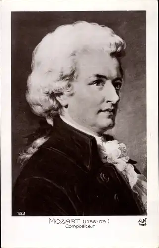 Ak Komponist Wolfgang Amadeus Mozart, Portrait