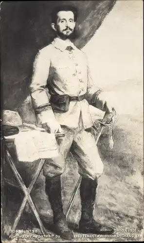 Künstler Ak Humbert, Lieutenant Colonel Jean-Baptiste Marchand, Afrikaforscher