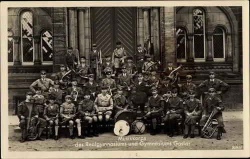 Ak Goslar am Harz, Musikkorps des Realgymnasiums und Gymnasiums