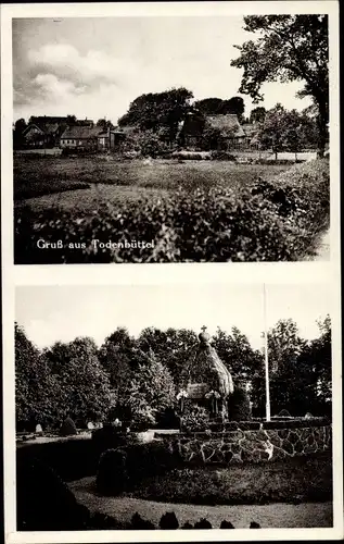 Ak Todenbüttel in Schleswig Holstein, Ortspartie, Parkanlage
