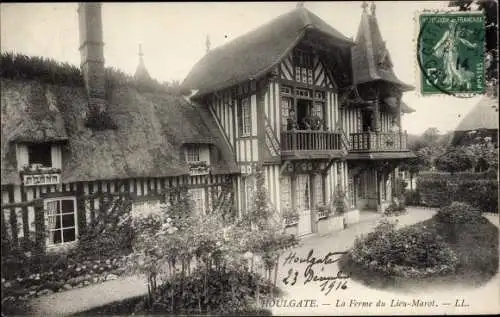 Ak Houlgate Calvados, Le Ferme du Lieu Marot