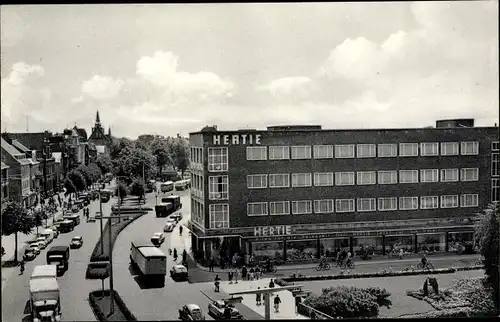 Ak Neumünster, Partie am Großflecken, Hertie Kaufhaus, Straße