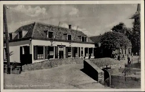 Ak Nederlangbroek Langbroek Utrecht Niederlande, Gemeentehuis