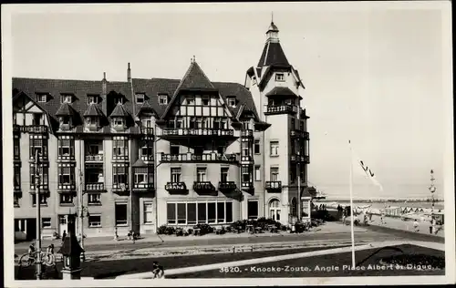 Ak Zoute Knokke Heist Heyst Knocke sur Mer Westflandern, La Place Albert
