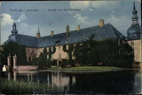 Ak Lembeck Dorsten in Westfalen, Schloss von der Rückseite