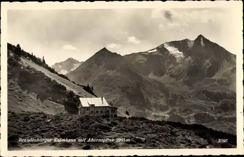 Ak Schwaz in Tirol, Brandenburger Kolmhaus mit Ahornspitze