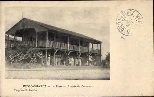 Ak Diego Suarez Antsiranana Madagaskar, La Poste, Arrivee du Courrier