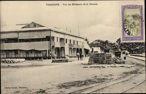 Ak Toamasina Tamatave Madagaskar, Vue des Batiments de la Douane