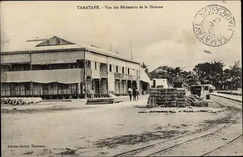 Ak Toamasina Tamatave Madagaskar, Vue des Batiments de la Douane