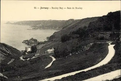 Ak Bouley Bay Kanalinsel Jersey, Bay, Panorama
