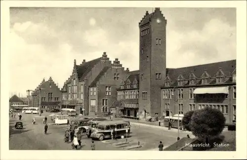Ak Maastricht Limburg Niederlande, Station
