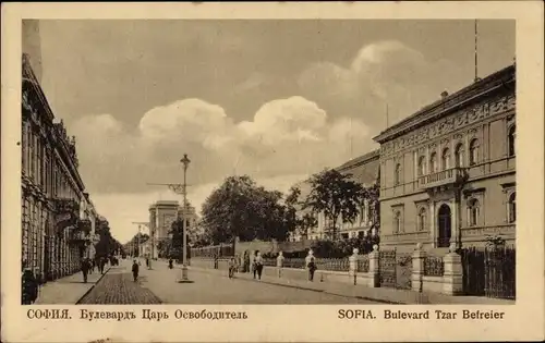 Ak Sofia Bulgarien, Bulevard Tzar Befreier