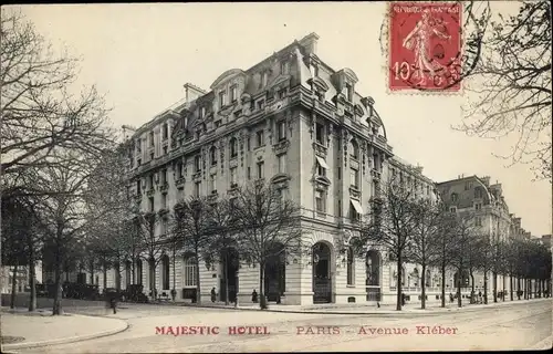 Ak Paris XVI. Arrondissement Passy, Majestic Hotel, Avenue Kleber