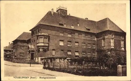 Ak Völklingen im Saarland, Realgymnasium