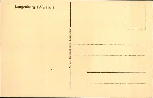 Ak Langenburg in Württemberg, Agnes Günther Platz