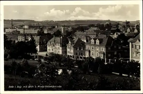 Ak Selb im Fichtelgebirge Oberfranken, Teilansicht mit Blick a. d. Franz Heinrich Straße