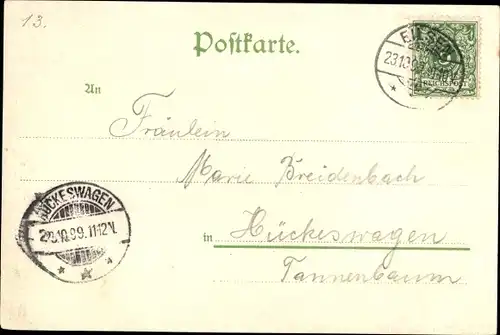 Litho Bad Eilsen Niedersachsen, Kursaal, Lahmann's Hotel Zur Erholung, Bückeburger Tracht