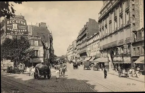 Ak Paris IX. Arrondissement Opéra, Rue Lafayette
