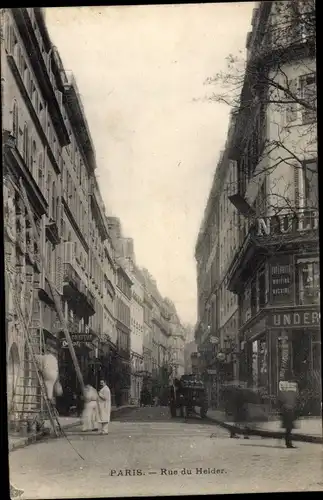 Ak Paris IX. Arrondissement Opéra, Rue du Helder, Coifeur